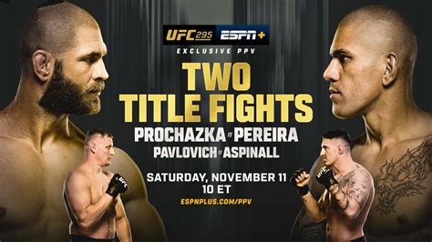 UFC 295 Results: Prochazka vs. Pereira .
